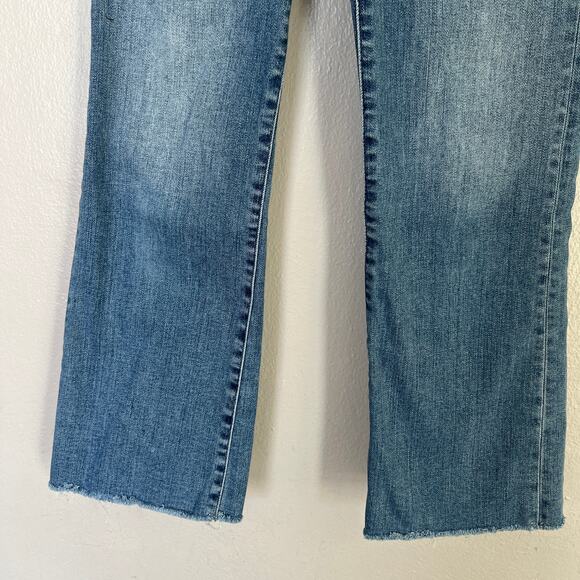Madewell Jeans Cali Demi-Boot Kick Flare Crop Fleetwood Medium Blue Women's 27 - Picture 5 of 13